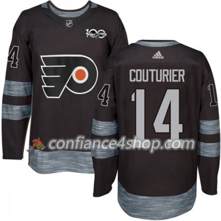 Adidas Maillot de Hockey Philadelphia Flyers Sean Couturier 14 1917-2017 100th Anniversary Noir Authentic - Homme